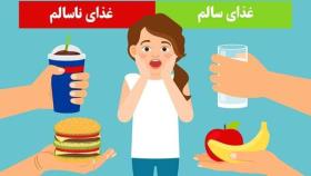 کلیپ آموزشی غذاهای مفید و غیر مفید