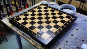 ساخت صفحه شطرنج تمام چوب