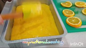 کیک پرتقالی برگردان یا آپساید دون (upside down orange cake)