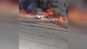 تصادف چند روز قبل در اتوبانی در دبی