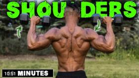 تمرین شانه دمبل سبک 10 دقیقه ای