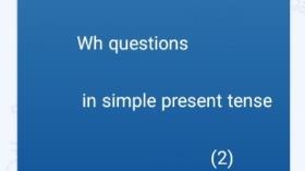 (wh questions in Simple present tense (2
