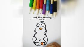 #آموزش نقاشی پنگوئن